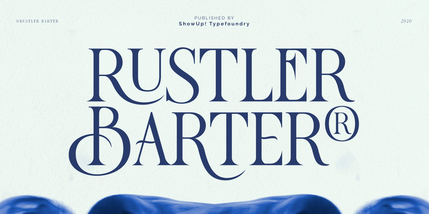Пример шрифта Rustler Barter Regular